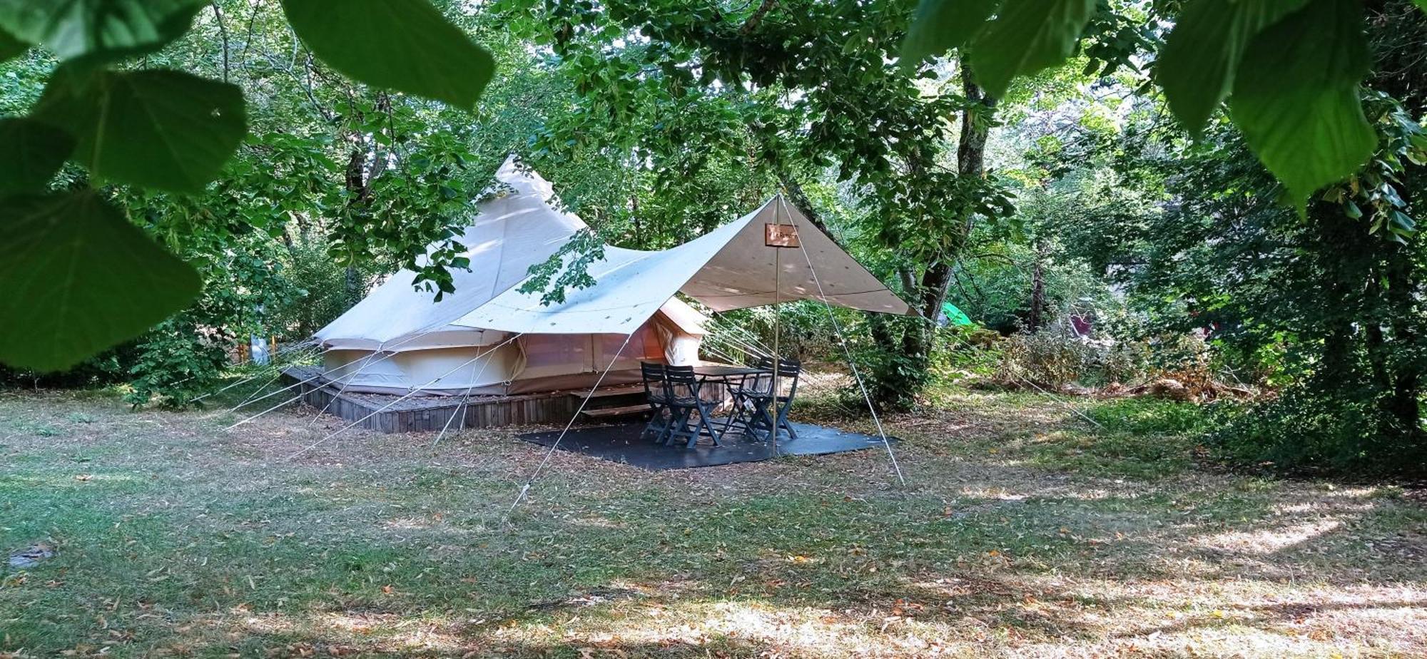 Camping Le Bel Air Tente Insolite Sibley'S 4 Personnes-Le Romarin Limogne-en-Quercy Exterior photo